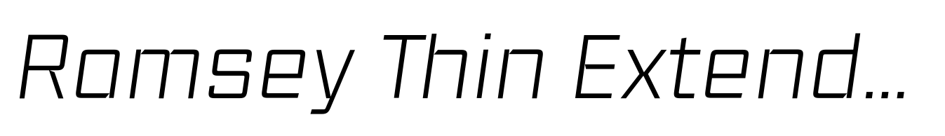 Ramsey Thin Extended Italic